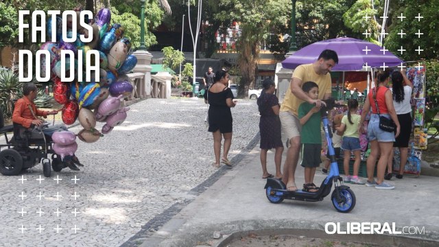 Na praça Batista Campos, famílias buscam lazer acessível e conexão em Belém