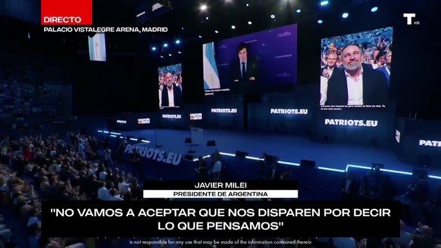 Discurso Santiago Abascal Acto Jornada Cierre Cumbre Congreso Patriots VOX Palacio Vistalegre Madrid Manifestación Domingo 14 septiembre 2025