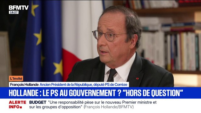 François Hollande, ancien président de la République, souhaite que la réforme des retraites soit suspendue pour l'année 2026