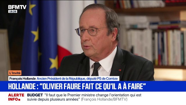 Un ministre du PS dans le gouvernement Lecornu: pour François Hollande, ancien président de la République, il est hors de question