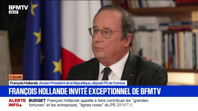 Crise sociale: pour François Hollande, ancien président de la République, ce qui va compter, ce n'est pas le mouvement du 10 septembre, mais celui du 18