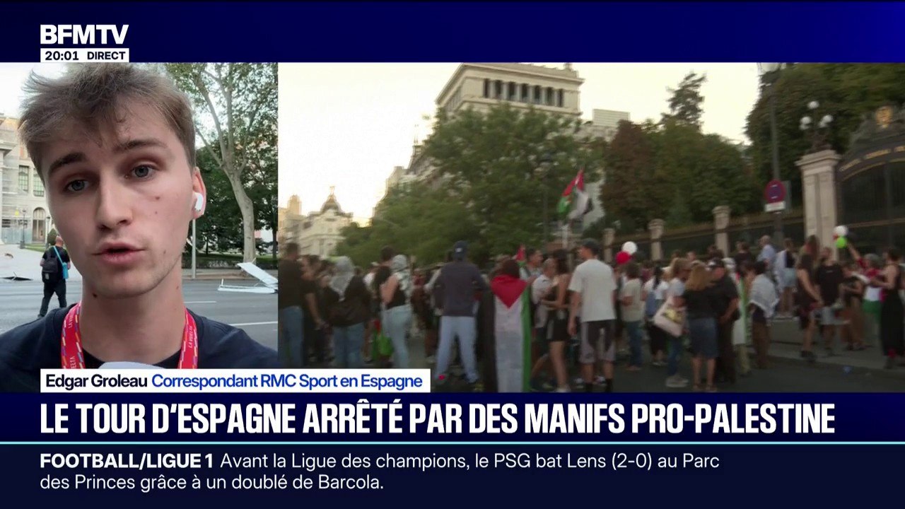 Le Tour d'Espagne a été arrêté par des manifestations pro-Palestine