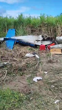 Avião cai em vegetação em Coruripe e 180 quilos de cocaína são apreendidos