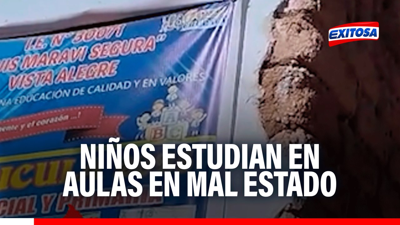 Niños de la región de Chupaca estudian en aulas en mal estado