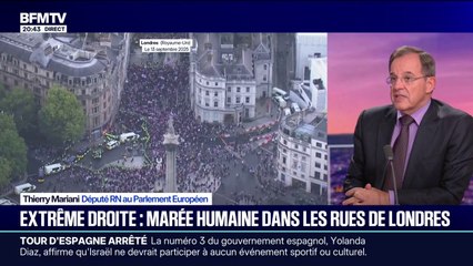 Manifestation anti-immigration à Londres: pour Thierry Mariani, député RN, "il y a un problème d'immigration en Europe"