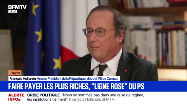 Taxe Zucman: pour François Hollande, ancien président de la République, il n'y a aucun fétichisme avec cette taxe