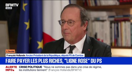 Taxe Zucman: pour François Hollande, ancien président de la République, "il n'y a aucun fétichisme" avec cette taxe