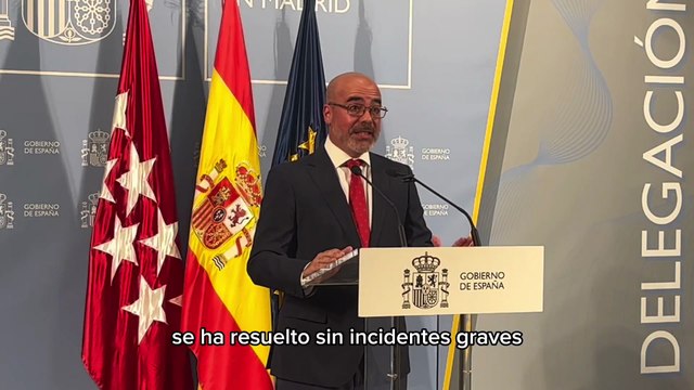 El delegado del Gobierno justifica los disturbios en La Vuelta: En Madrid no se han asesinado 65.000 niños