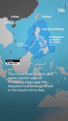 China Fires Water Cannons at Philippine Ships