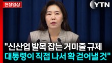 [현장영상+] 대통령실 "데이터·로봇 등 성장 막는 규제에 대해 논의" / YTN
