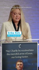 Charlie Kirk’s widow Erika vows to ‘never let husband’s name die'