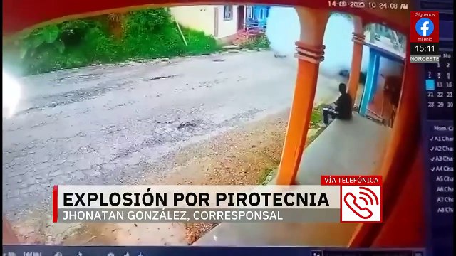 Se registra explosión de pirotecnia en los Altos de Chiapas