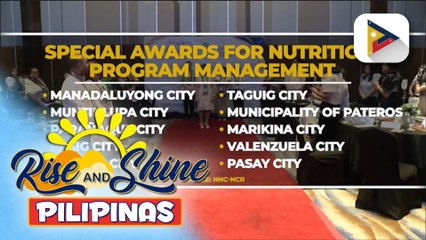 Ilang LGU sa NCR, pinarangalan sa 2025 regional nutrition awards ng National Nutrition Council | Bien Manalo