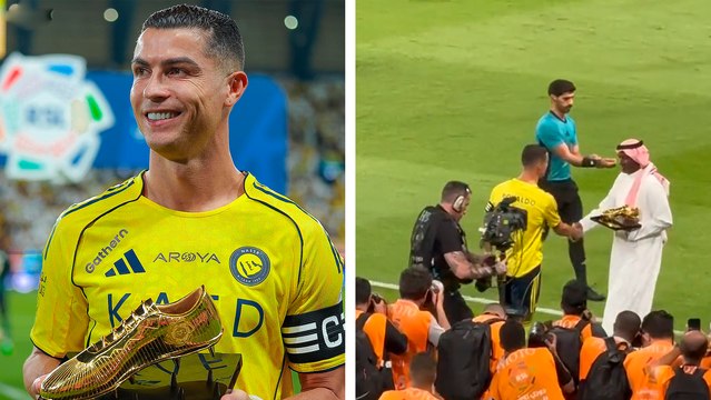 Cristiano Ronaldo recibe el Premio al Máximo Goleador de la temporada 2024-25