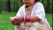 garl_Playing_with_Rabbit_in_a_Beautiful_Forest___Realistic_Nature_Scene(360p)