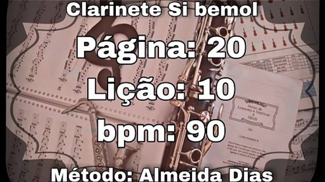 Página: 20 Lição: 10 Si menor - Clarinete Si bemol [90 bpm]
