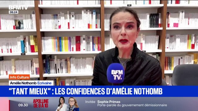 Tant mieux : la romancière Amélie Nothomb se confie à l'occasion la sortie de son nouveau roman