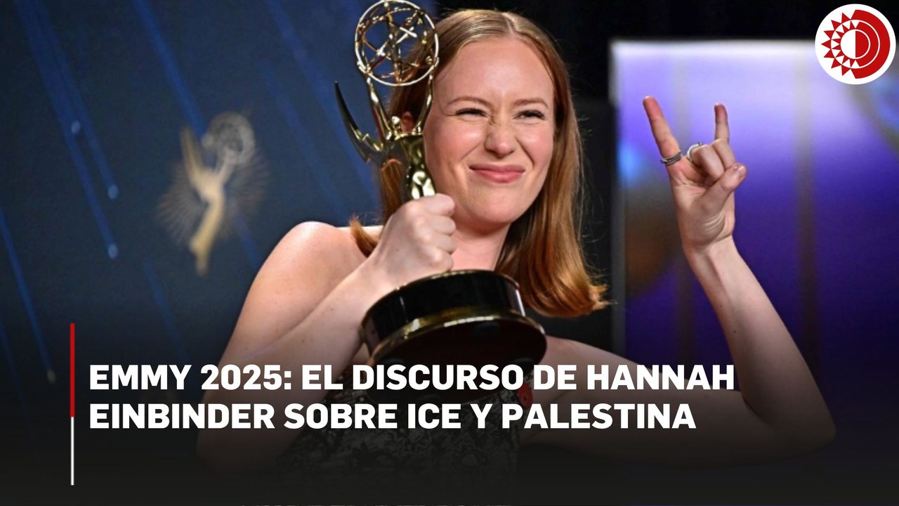Hannah Einbinder se pronuncia contra el ICE y a favor de Palestina en los Emmy 2025