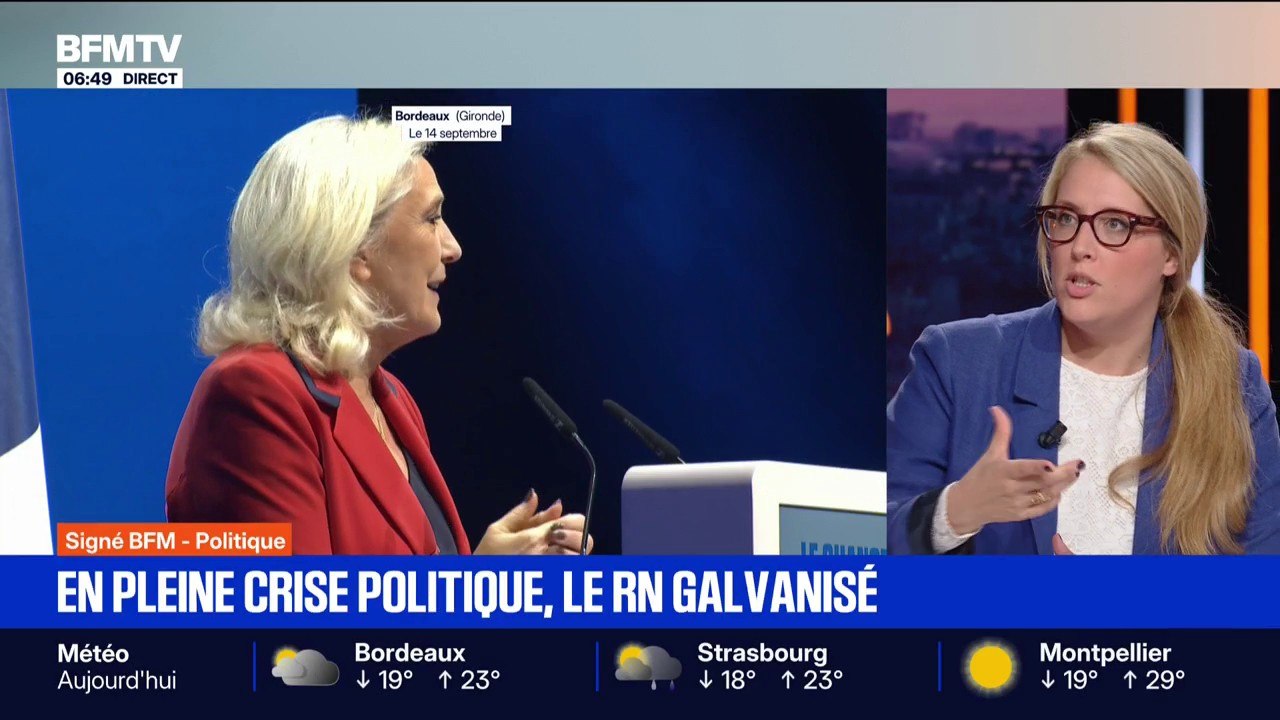 SIGNÉ BFM - En pleine crise politique, Marine Le Pen se projette déjà dans un gouvernement Bardella