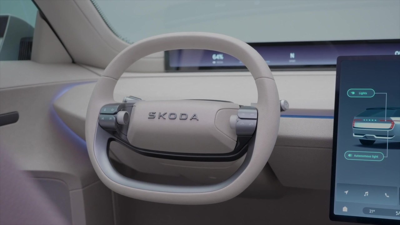 Škoda Vision O - Interieur - Neues kundenorientiertes Interieurkonzept, das von innen heraus entwickelt wurde