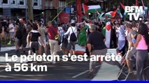 Tour d’Espagne: une manifestation propalestinienne interrompt la dernière étape