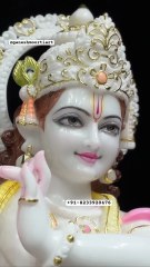 Divine Iskcon Radha Krishna Marble Statue | Ganesh Moorti Art