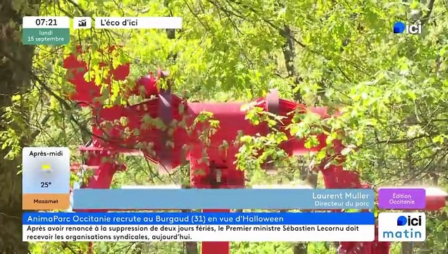 Laurent Muller, directeur d'Animaparc, au nord de Toulouse, recrute