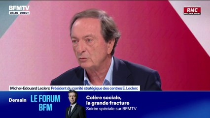 Dette: “C’est important, mais ça ne fait pas une politique pour les Français”, indique Michel-Édouard Leclerc