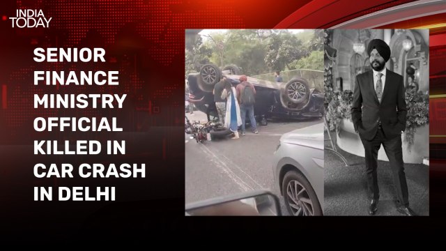 Overturned BMW, screams: Visuals capture moment right after horrific Delhi crash
