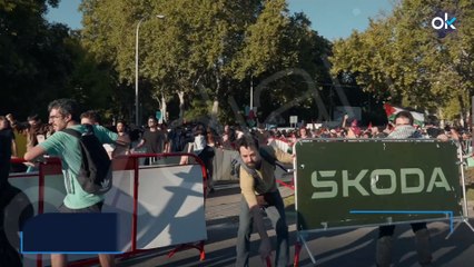 Así fue el violento sabotaje de la extrema izquierda que impidió el final de La Vuelta en Madrid