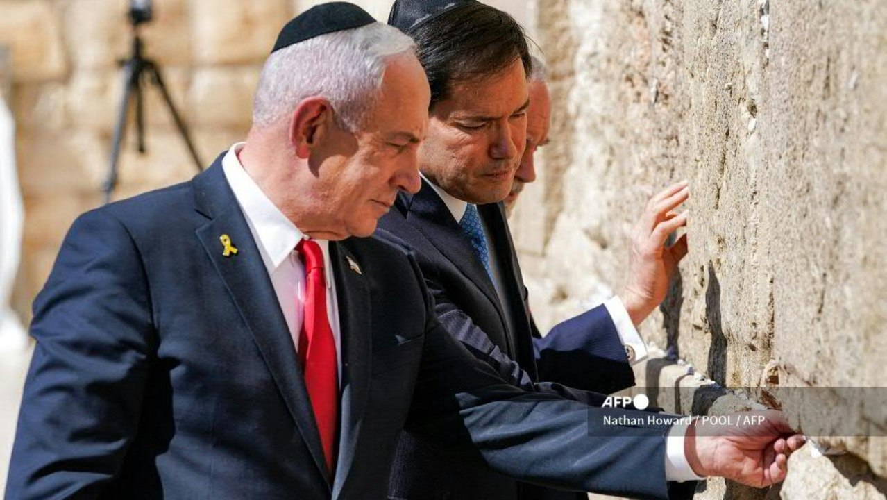 Rubio betet mit Netanjahu an der Klagemauer