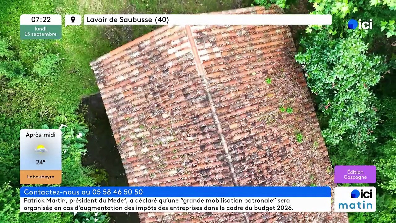 15/09/2025 - ici matin par ici Gascogne en vidéo