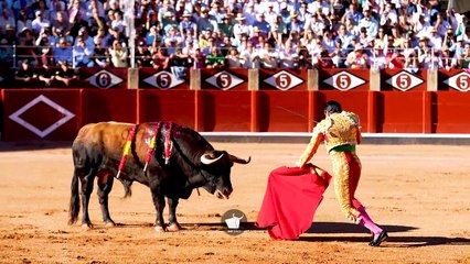 Así fue el indulto de Emilio de Justo a 'Buenasuerte', de Garcigrande, en Salamanca