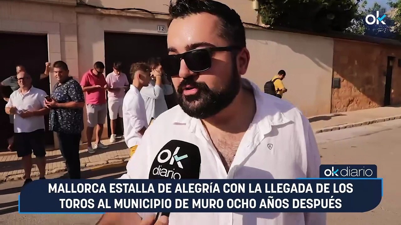Mallorca estalla de alegría con la llegada de los toros al municipio de Muro ocho años después