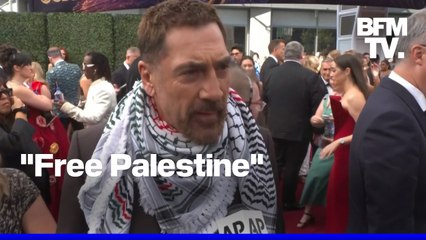 "Free Palestine": Javier Bardem dénonce le "génocide à Gaza" sur le tapis rouge des Emmys