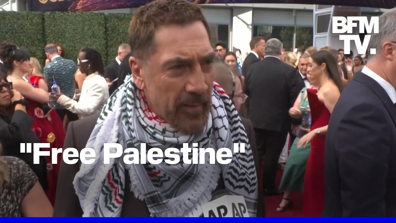 "Free Palestine": Javier Bardem dénonce le "génocide à Gaza" sur le tapis rouge des Emmys
