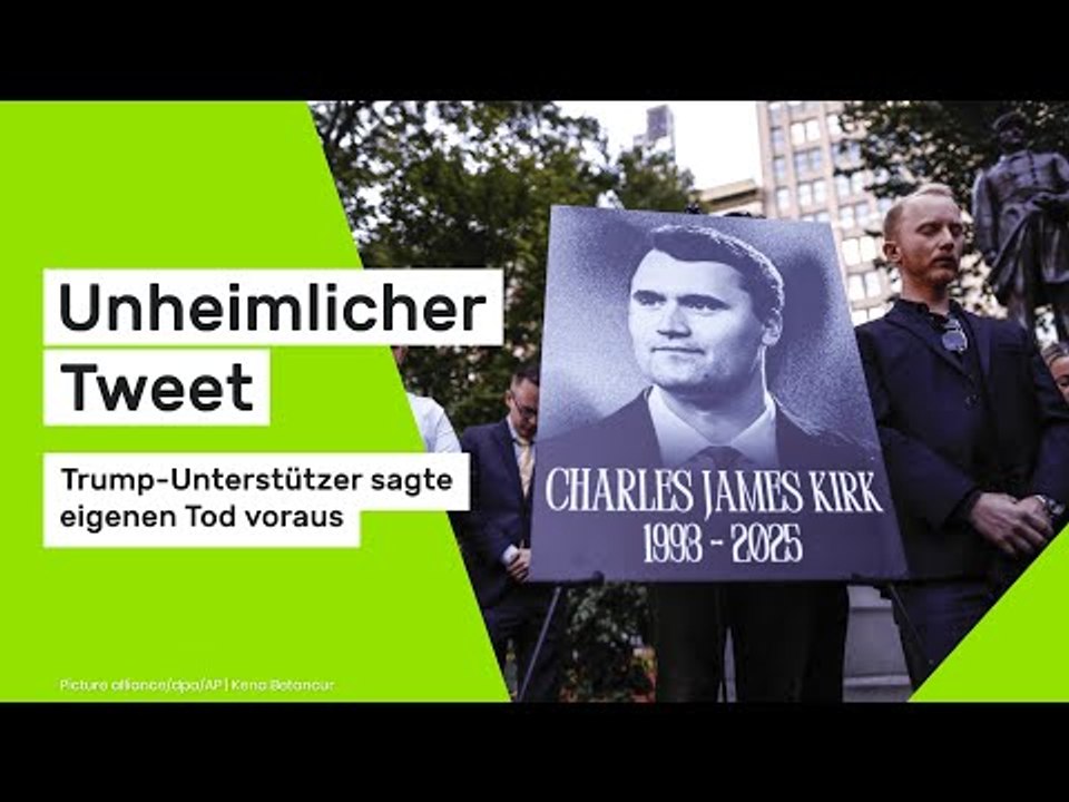 Charlie Kirk tot: Unheimlicher Tweet: Trump-Unterstützer sagte eigenen Tod voraus