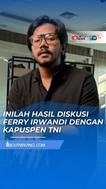 FERRY IRWANDI BEBERKAN HASIL DISKUSI DI TELEPON DENGAN KAPUSPEN TNI, RESMI BERDAMAI?