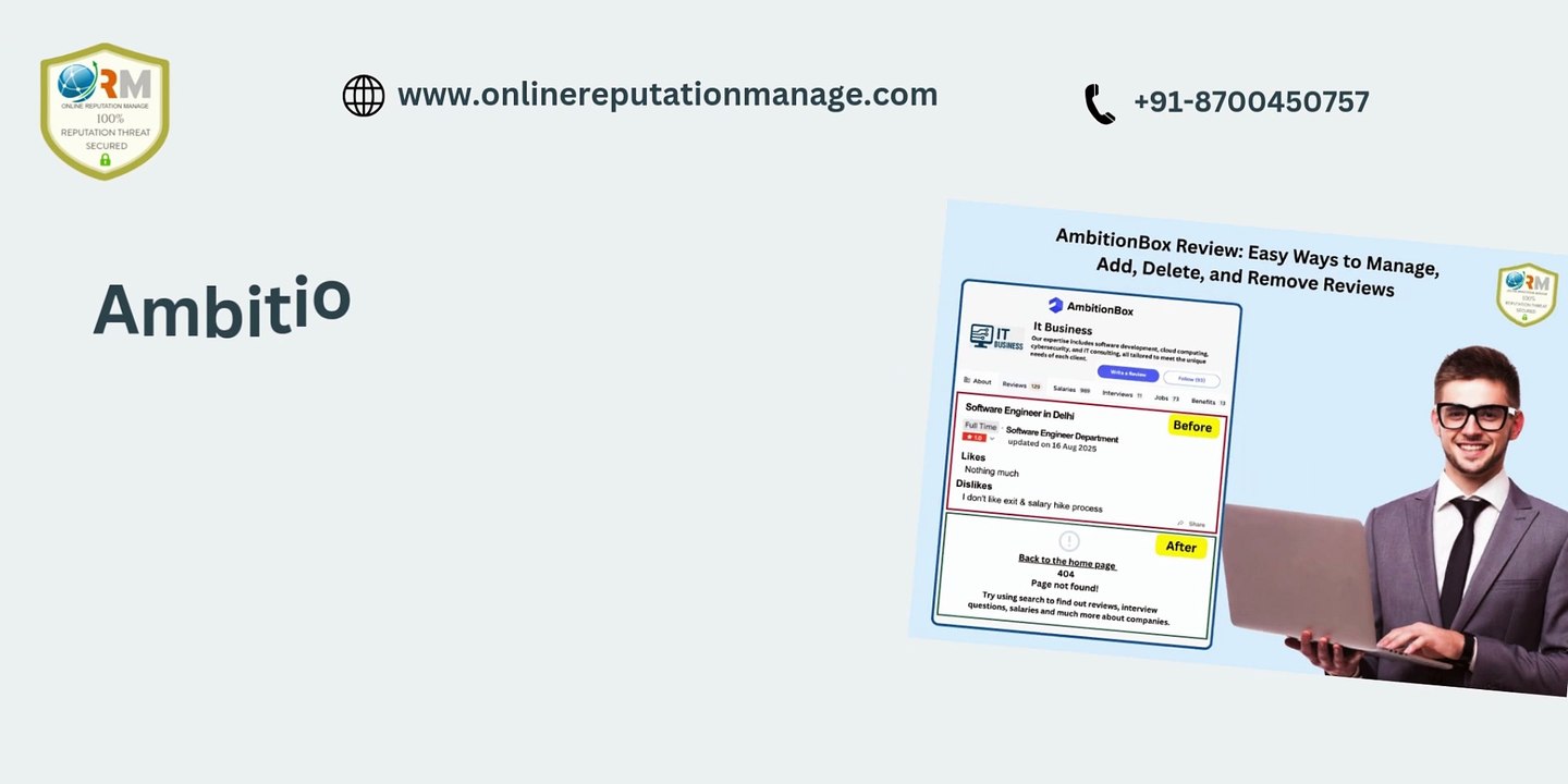 AmbitionBox Review Removal - Easy Ways to Delete, Remove, and Manage Reviews