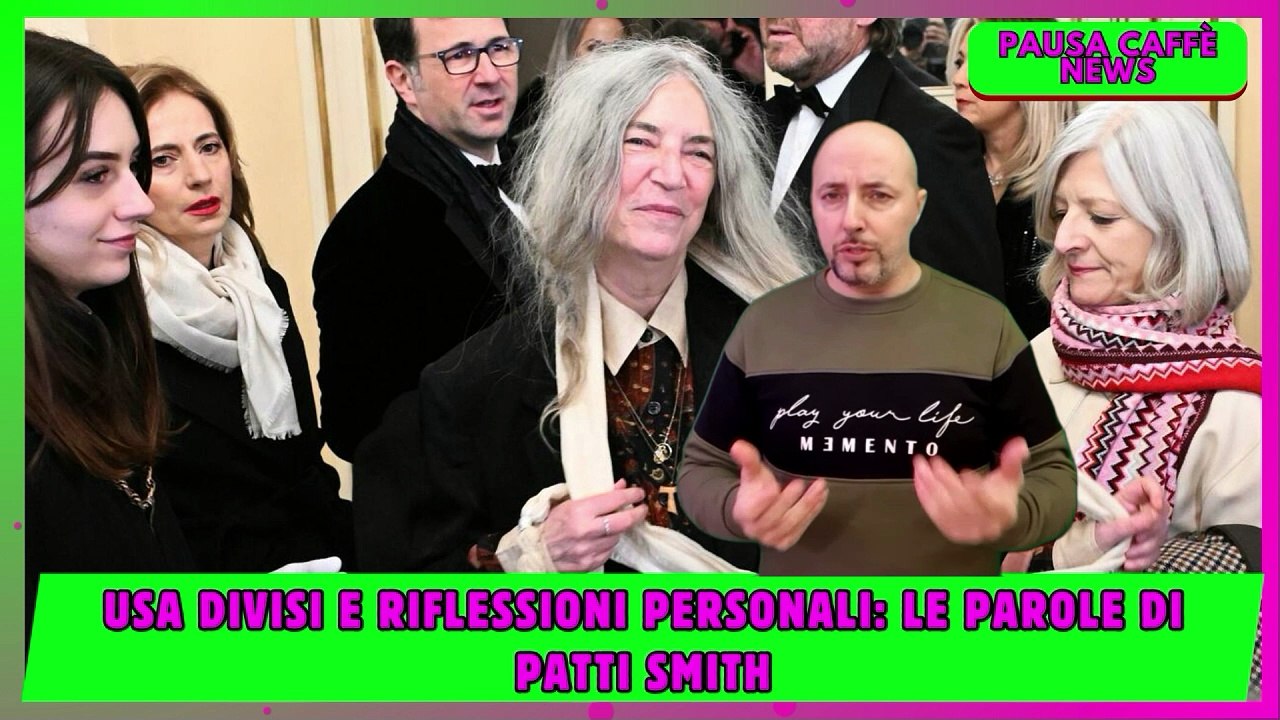 Usa divisi e riflessioni personali le parole di Patti Smith