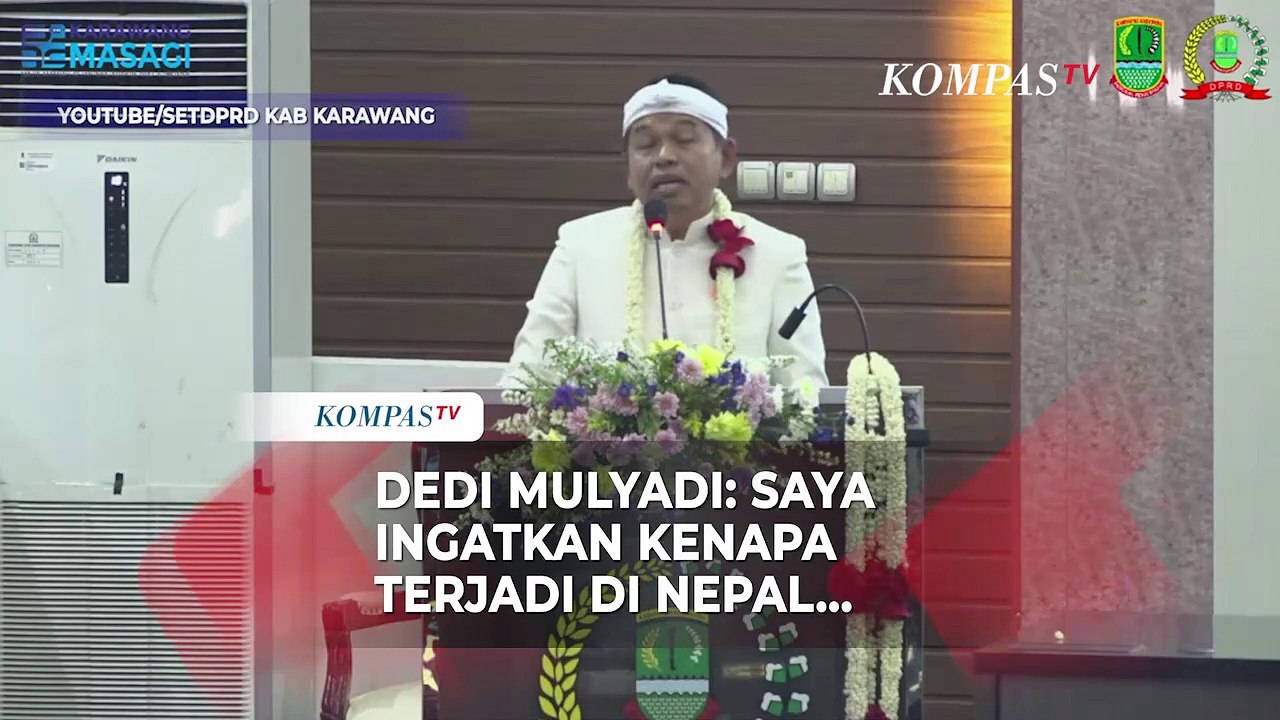 [FULL] Riuh! Pidato Dedi Mulyadi Soroti Demo Nepal hingga Kesenjangan Sosial di HUT Karawang