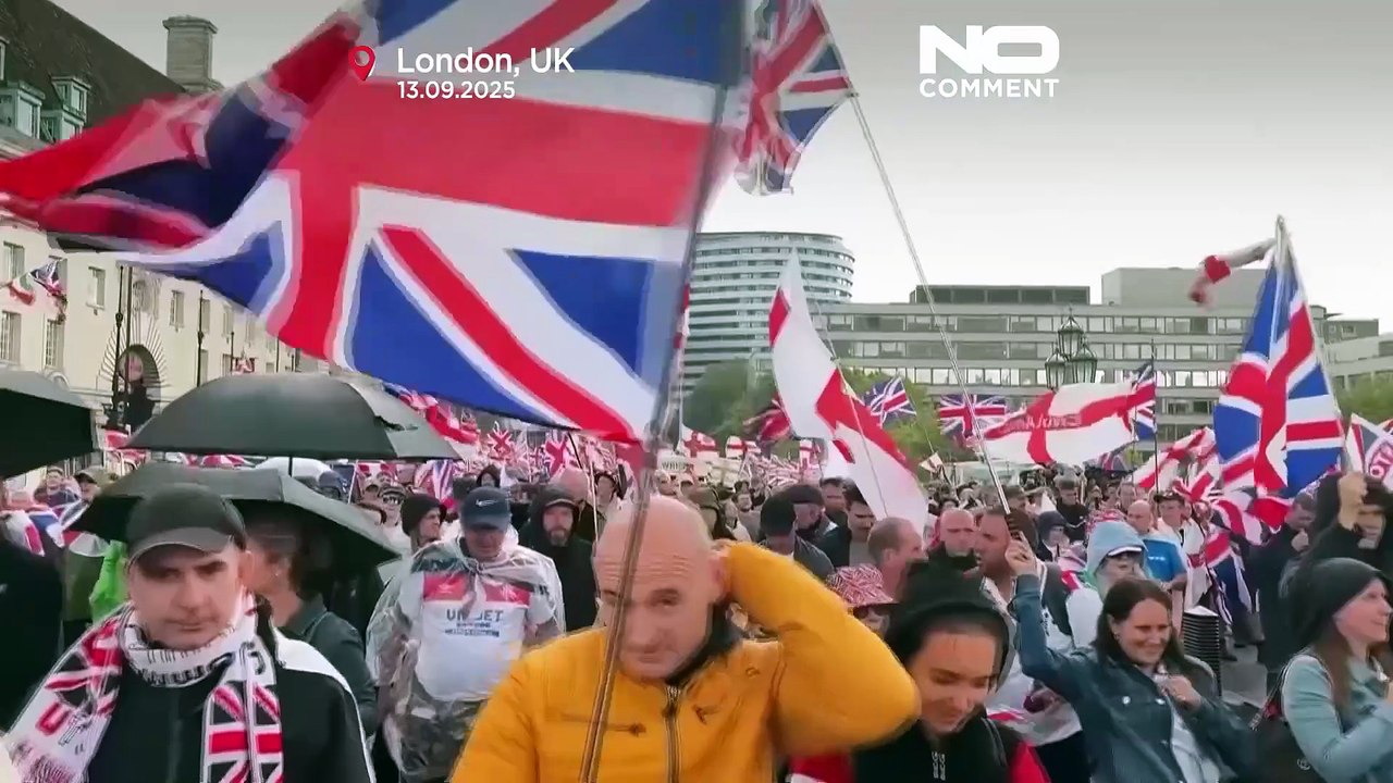 La manifestación contra la inmigración reúne a 110.000 personas y termina en enfrentamientos