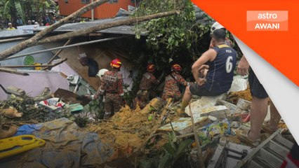 Dua maut, tiga rumah tertimbus di Papar