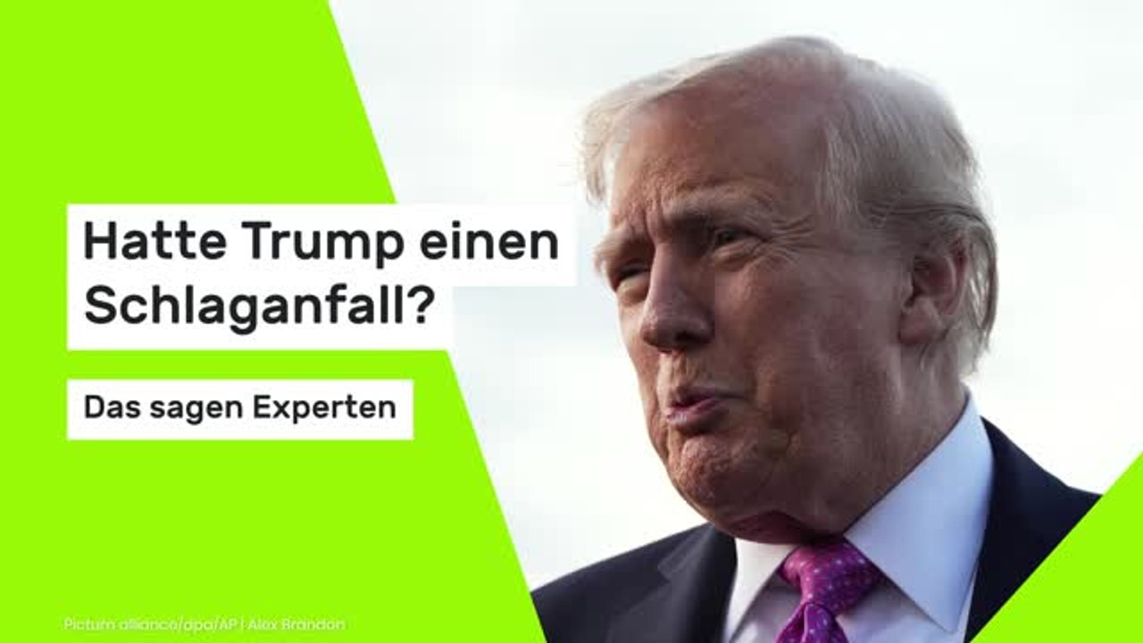 Hatte Trump einen Schlaganfall? Das sagen Experten