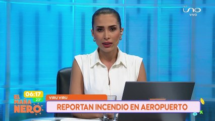 REPORTAN INCENDIO EN EL AEROPUERTO VIRU VIRU