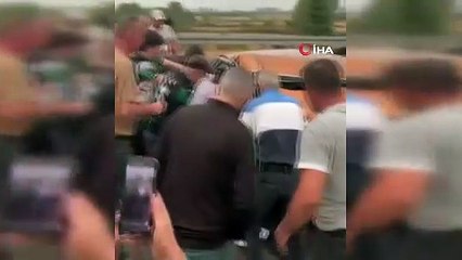 Kuzey Marmara Otoyolu’nda kaza, araç hurdaya döndü: 5 yaralı