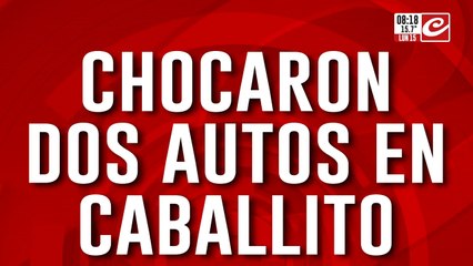 Mañana accidentada en la ciudad: chocaron dos autos en Caballito