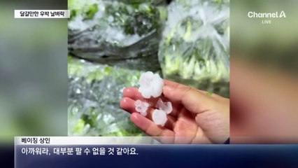 달걀만한 우박에 혼비백산…中 기상이변 몸살