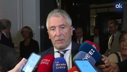 Marlaska habla de "protestas pacíficas" pero desea la "recuperación" de los 22 policías heridos
