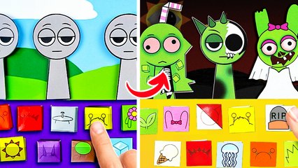 Sprunki Became Zombies in Paper Game of Clue *Fun Adventures & DIY Gamebook*